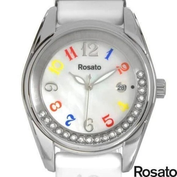 Rosato Bags Time by Rosato White Tone Quartz Analog Ladies Watch - Picture 1 of 16